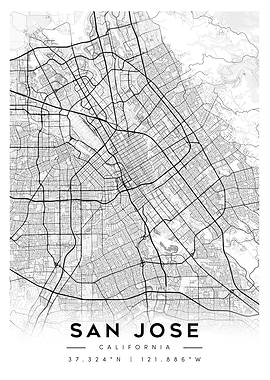 San Jose California City Map