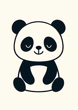 Cute Panda Illustration