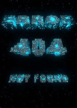 Error 404 Not Found Pixelated Space Spaceship