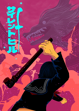 Silent f Anime Style Illustration