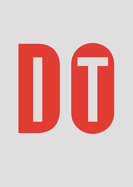 Red 'DO IT ' Text on Gray Background