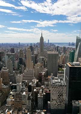 New York City Skyline Aerial View