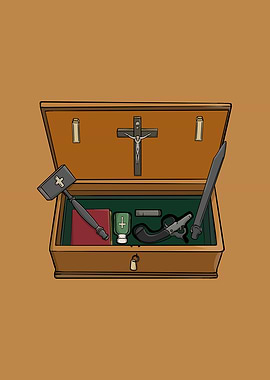 Vampire Hunter's Kit Illustration