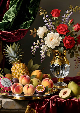 Still Life with Flowers and Fruits