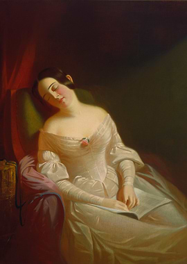 Sleeping Woman Painting