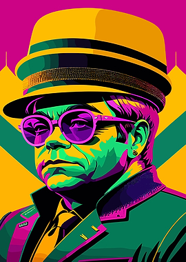 Elton John Pop Art Portrait