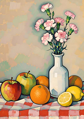 Still Life with Flowers and Fruit