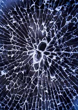 Cracked Glass Abstract