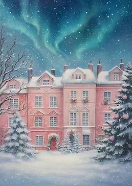 Winter Townhouse Aurora Christmas