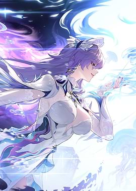 Girl with Purple Hair