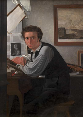 Artist in His Studio Painting