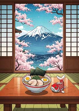 Ramen Mount Fuji View