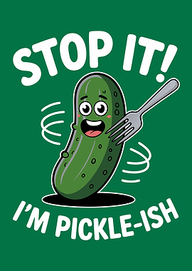 Pickle Cartoon Pun