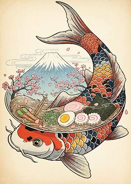 Koi Fish Ramen Bowl