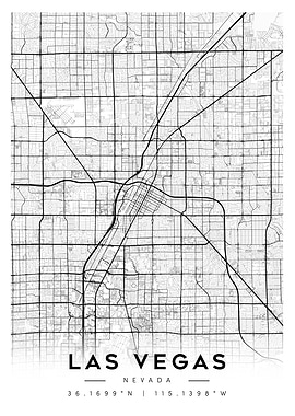 Las Vegas Nevada City Map