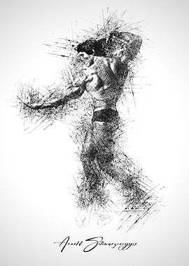 Arnold Schwarzenegger Sketch Art