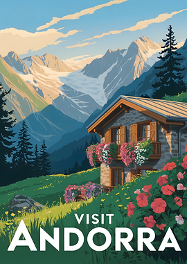 Visit Andorra Travel Poster