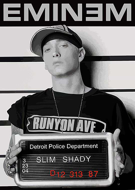 Eminem Mugshot Art