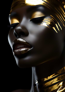Golden Beauty Portrait