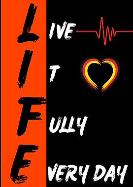 Live Life Fully – Everyday Inspiration Wall Art