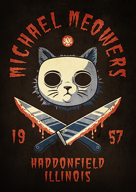 Halloween Cat Horror Art