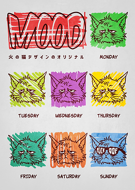 Mood Cat Days of the Week