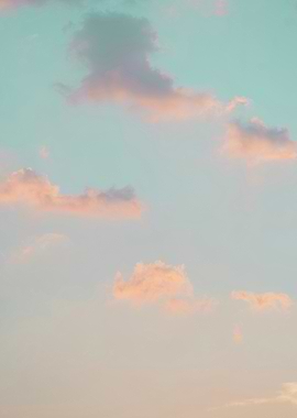 Pastel Sky with Clouds