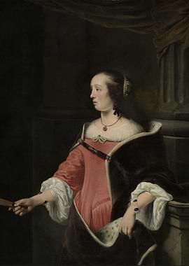 Portrait of a Woman with Fan