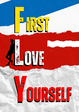 Self Love First – Empowering Typography Wall Art