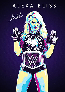Alexa Bliss Pop Art Portrait