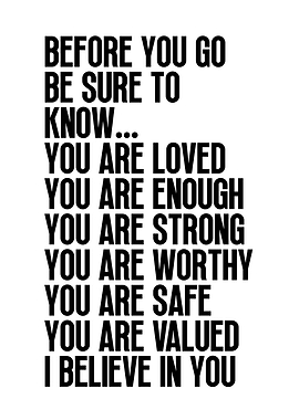 Inspirational Quote: You Are Loved