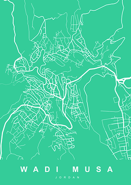 Wadi Musa, Jordan Map