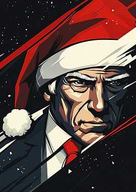 Donald Trump Christmas Portrait