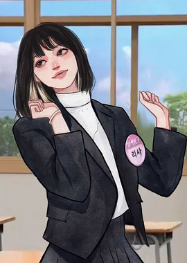 Anime Girl in School Uniform