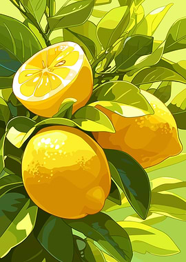 Lemon Tree Illustration