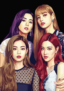 Blackpink Portrait Digital Art