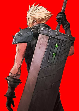 Cloud Strife with Buster Sword