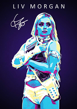 Liv Morgan Pop Art Portrait