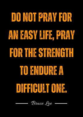 Bruce Lee Inspirational Quote Poster