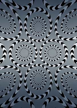 Optical Illusion Circles Pattern