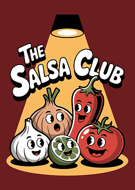The Salsa Club Cartoon Vegetables