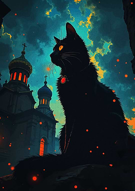 Black Cat and Eastern European Church
