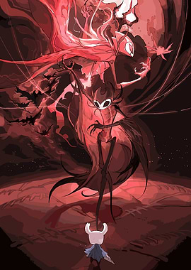 Hollow Knight Grimm Battle Illustration