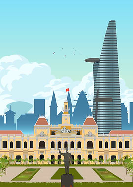 Ho Chi Minh City Travel Print