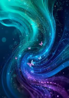 Abstract Butterfly Swirl