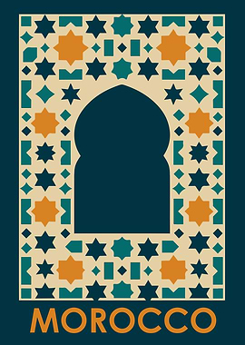 Morocco Travel Poster