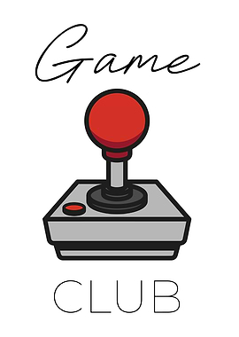 Game Club Arcade Joystick Illustration