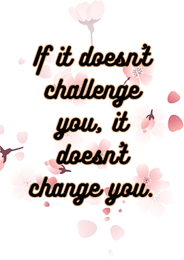 Inspirational Quote with Floral Design