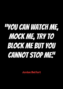 jordan belfort quote: unstoppable