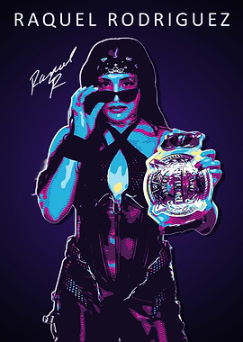 Raquel Rodriguez Wrestling Champion Art
